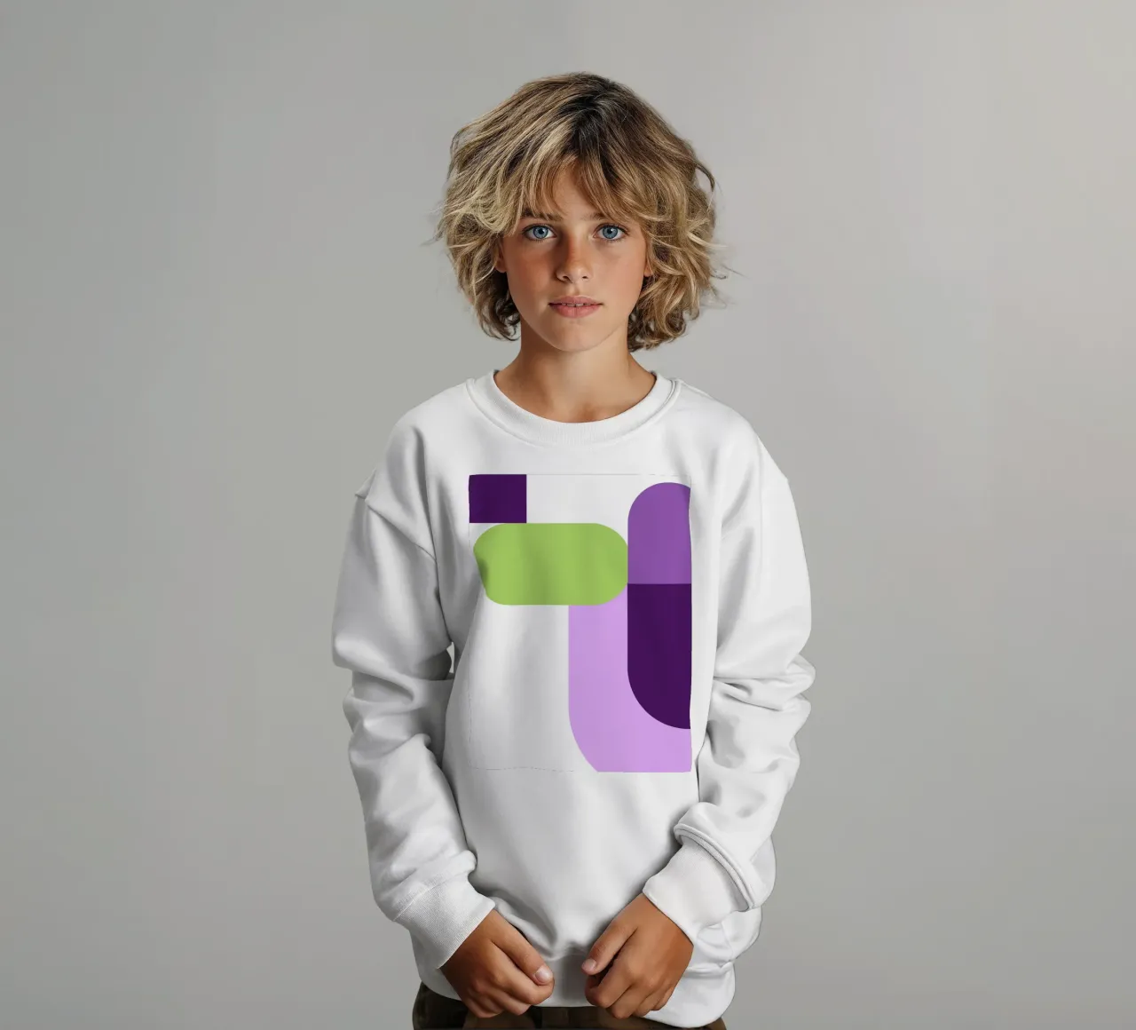 Bold color blocks felpa bambino da LisaArtes