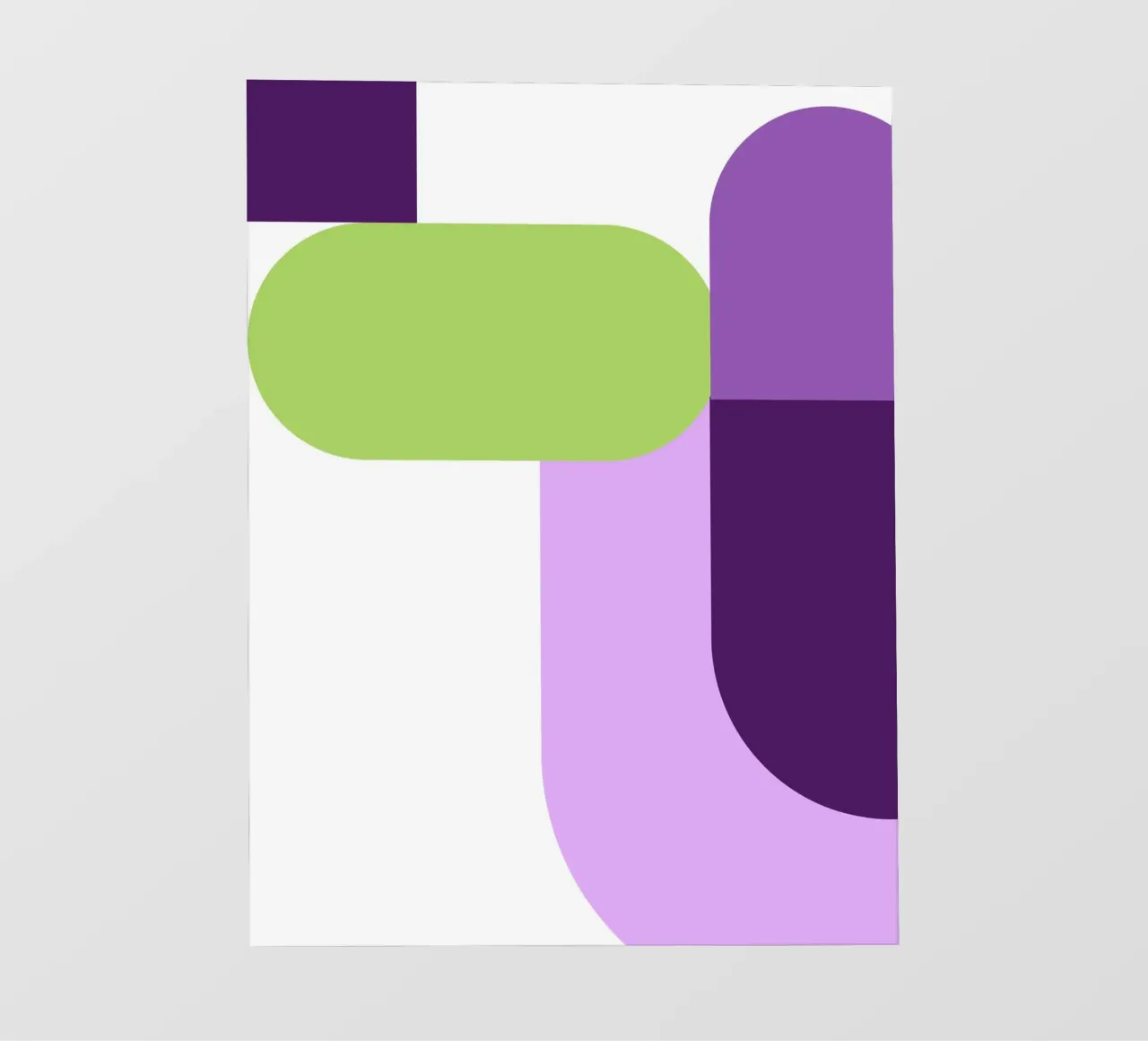 Bold color blocks telo in pvc da LisaArtes