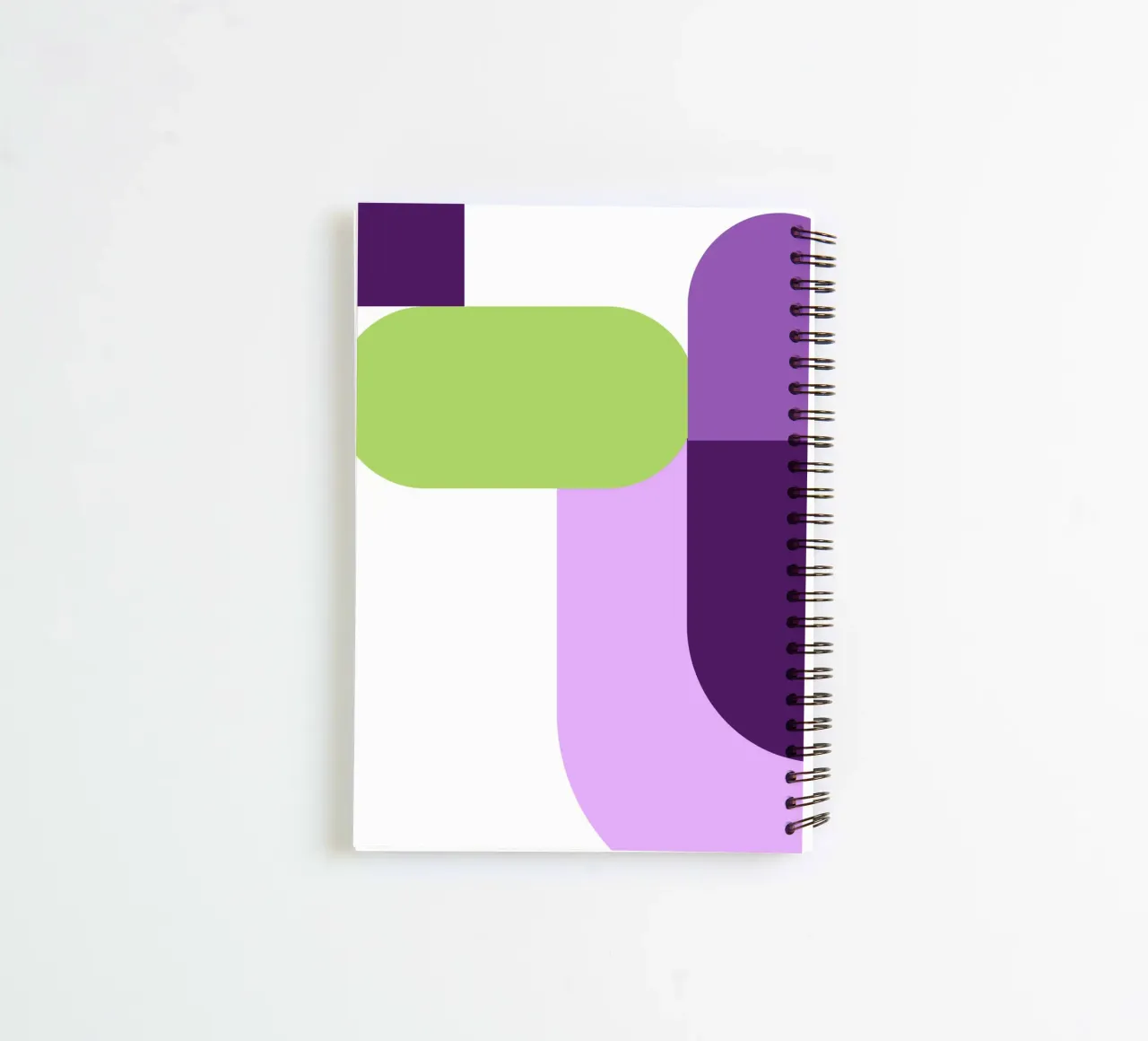 Bold color blocks spiral notebook by LisaArtes