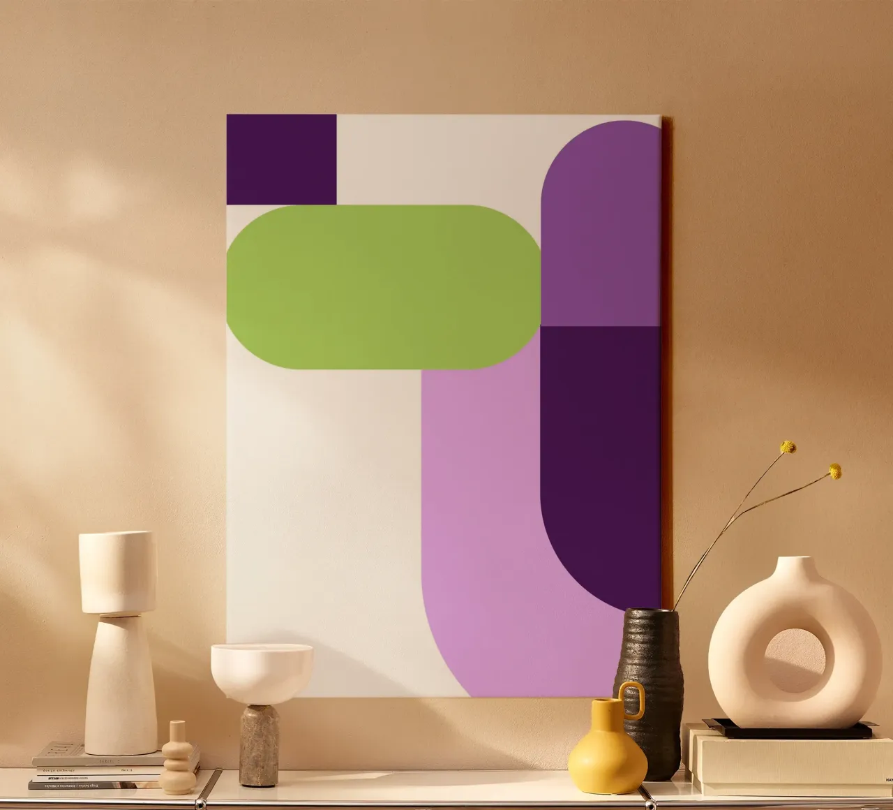 Bold color blocks tela da LisaArtes