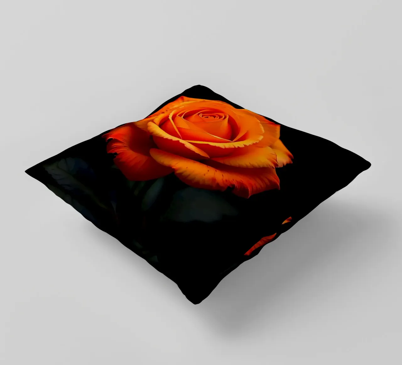 Rosa_arancio_01 cuscino da Farb- und Blütenzauber by LK