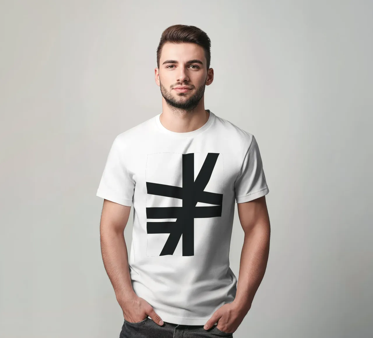 Bold black lines t-shirt by LisaArtes