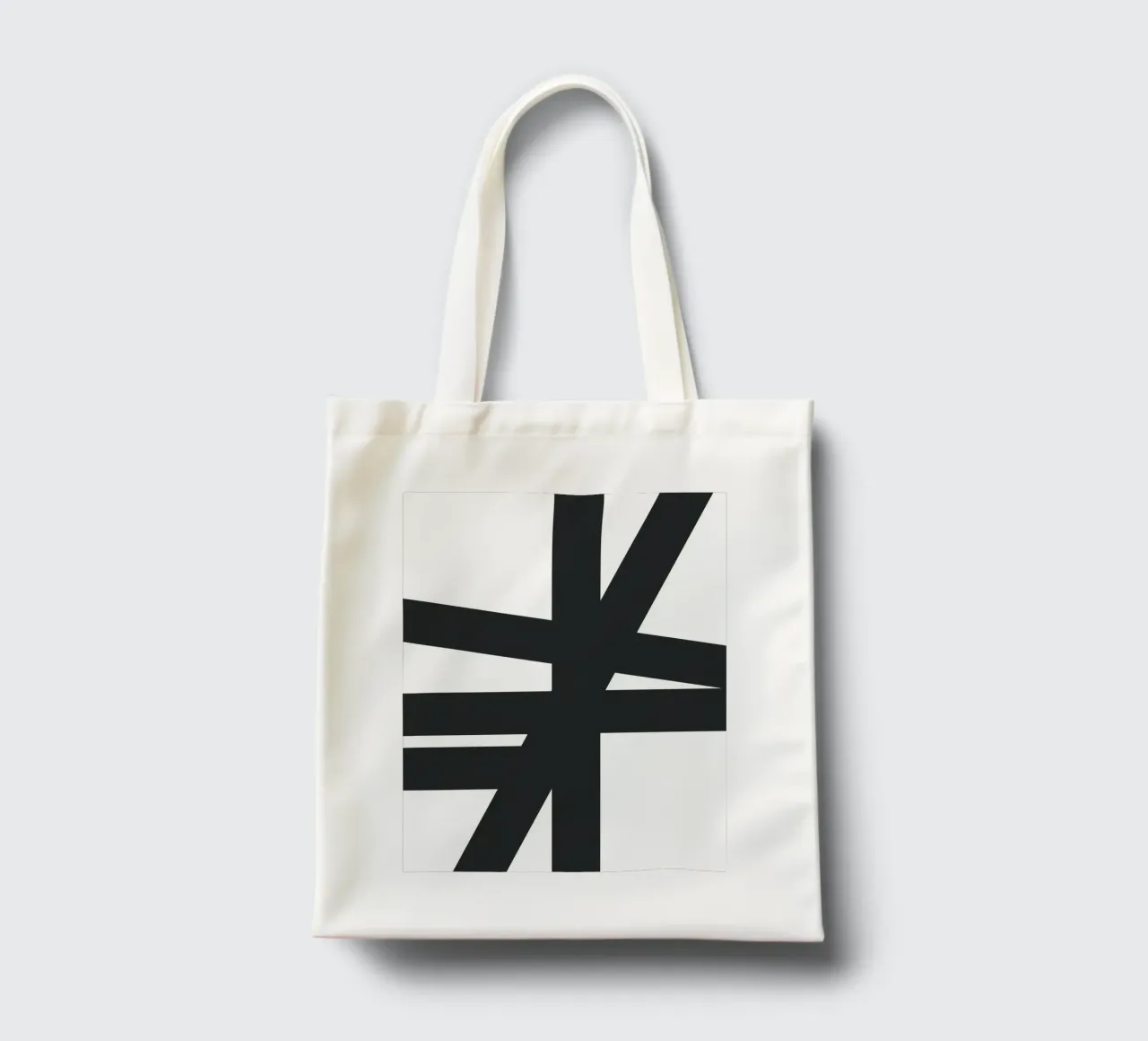 Bold black lines tote bag by LisaArtes