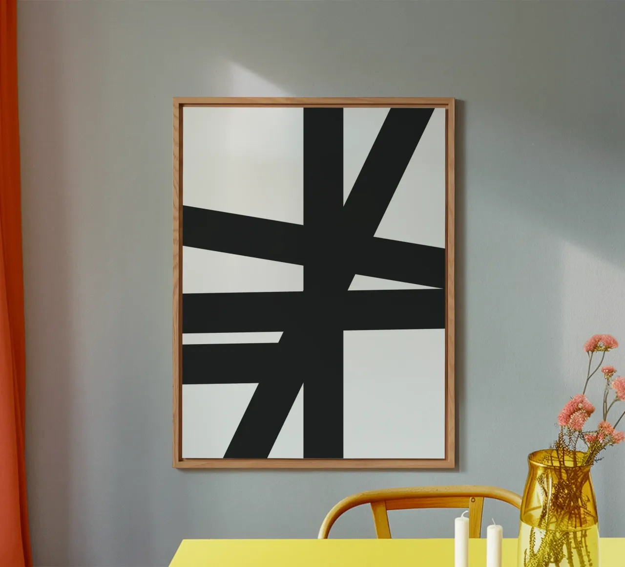 Bold black lines alu-dibond by LisaArtes