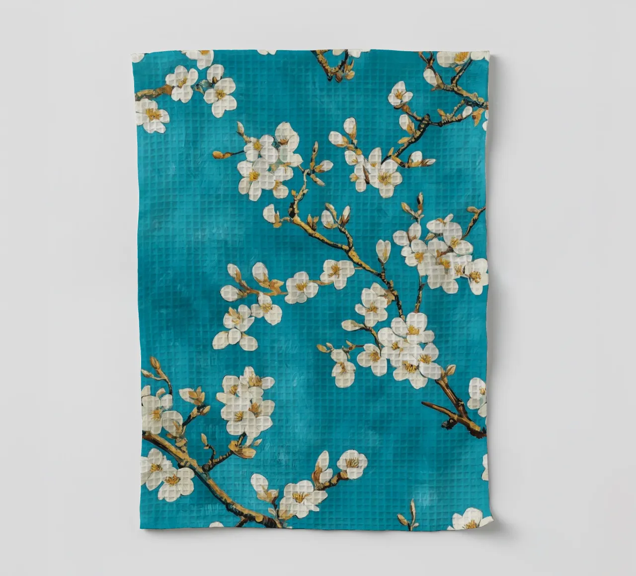 Vincent van Gogh, Almond Blossom Magic tea towel by Carinaprint
