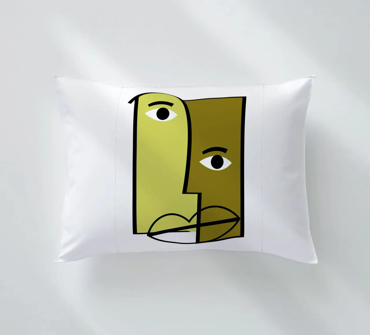 Abstract human faces cuscino da LisaArtes