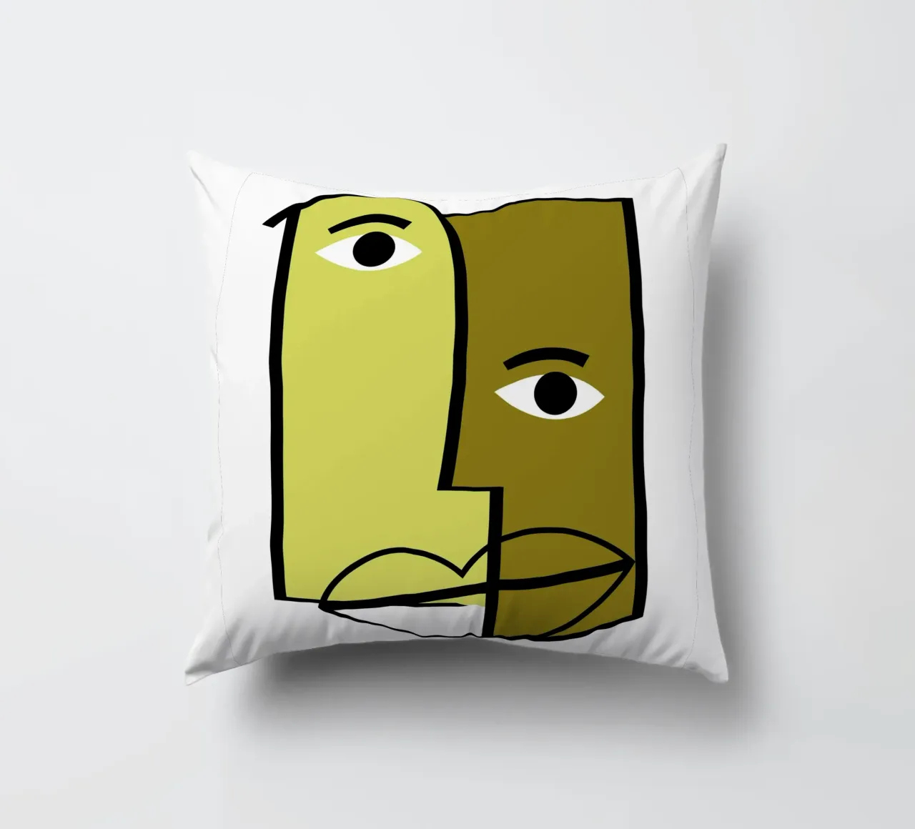 Abstract human faces cuscino da LisaArtes