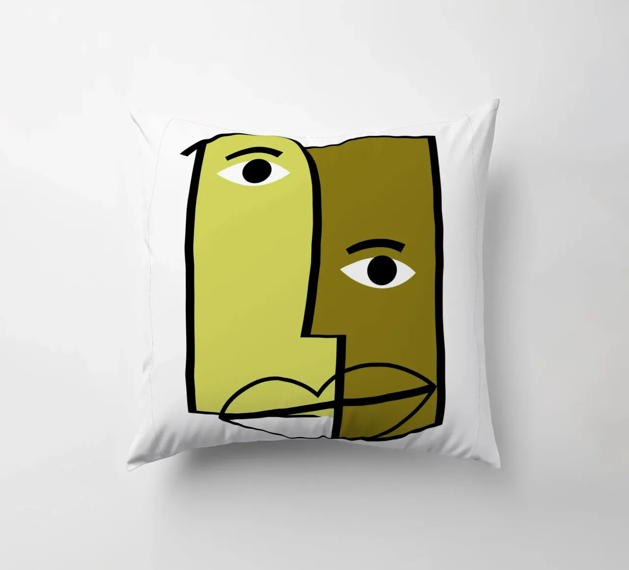 Abstract human faces cuscino da LisaArtes