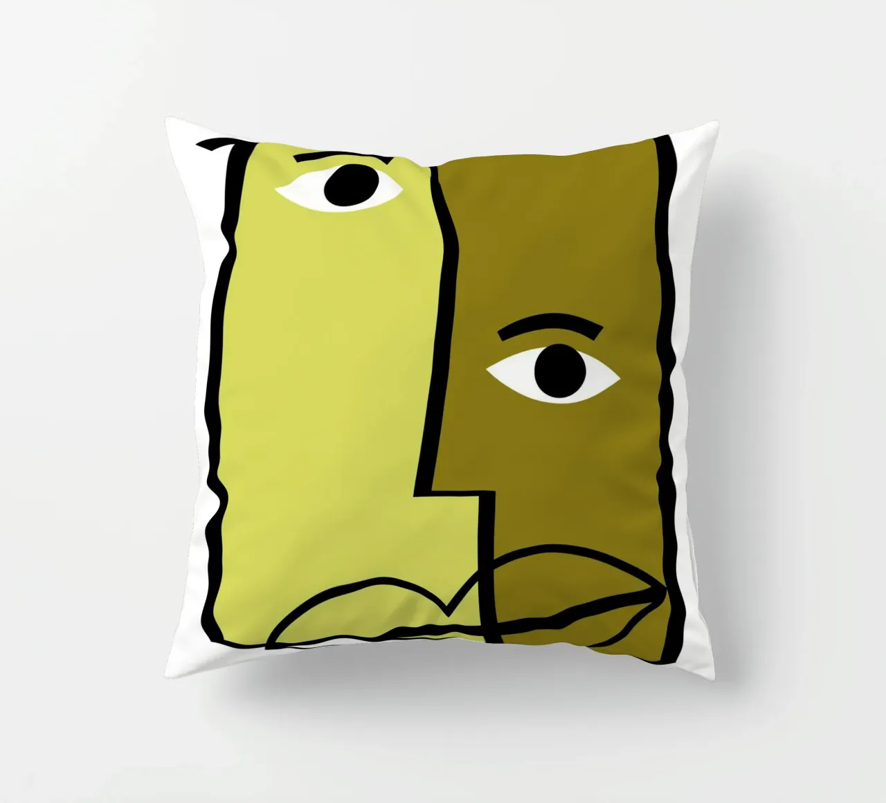 Abstract human faces cuscino da LisaArtes