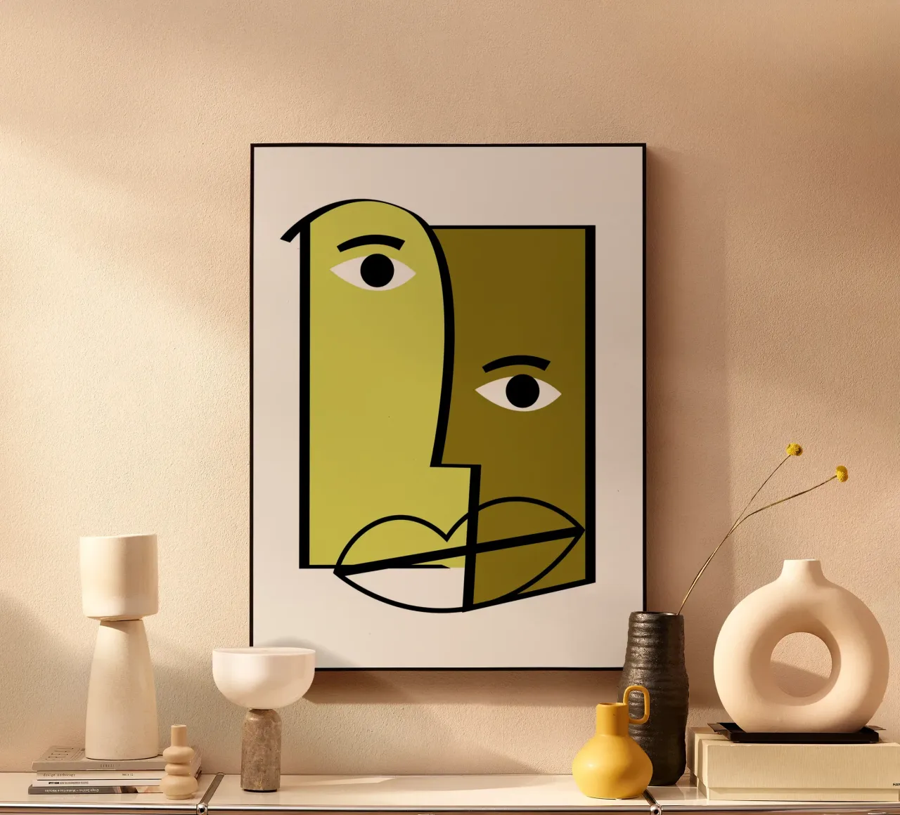 Abstract human faces plexiglass da LisaArtes