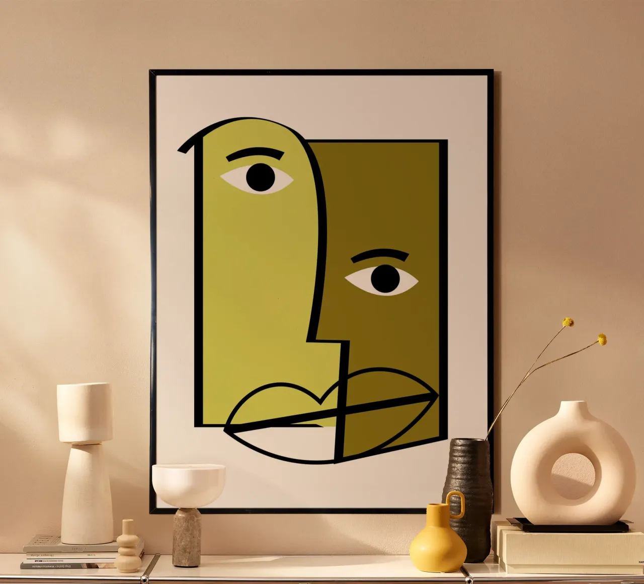 Abstract human faces poster da LisaArtes