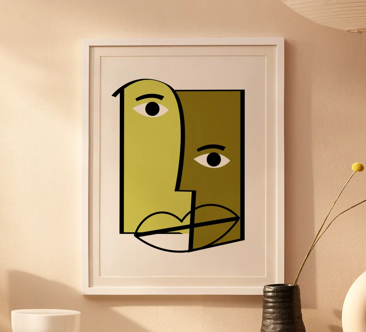 Abstract human faces poster da LisaArtes