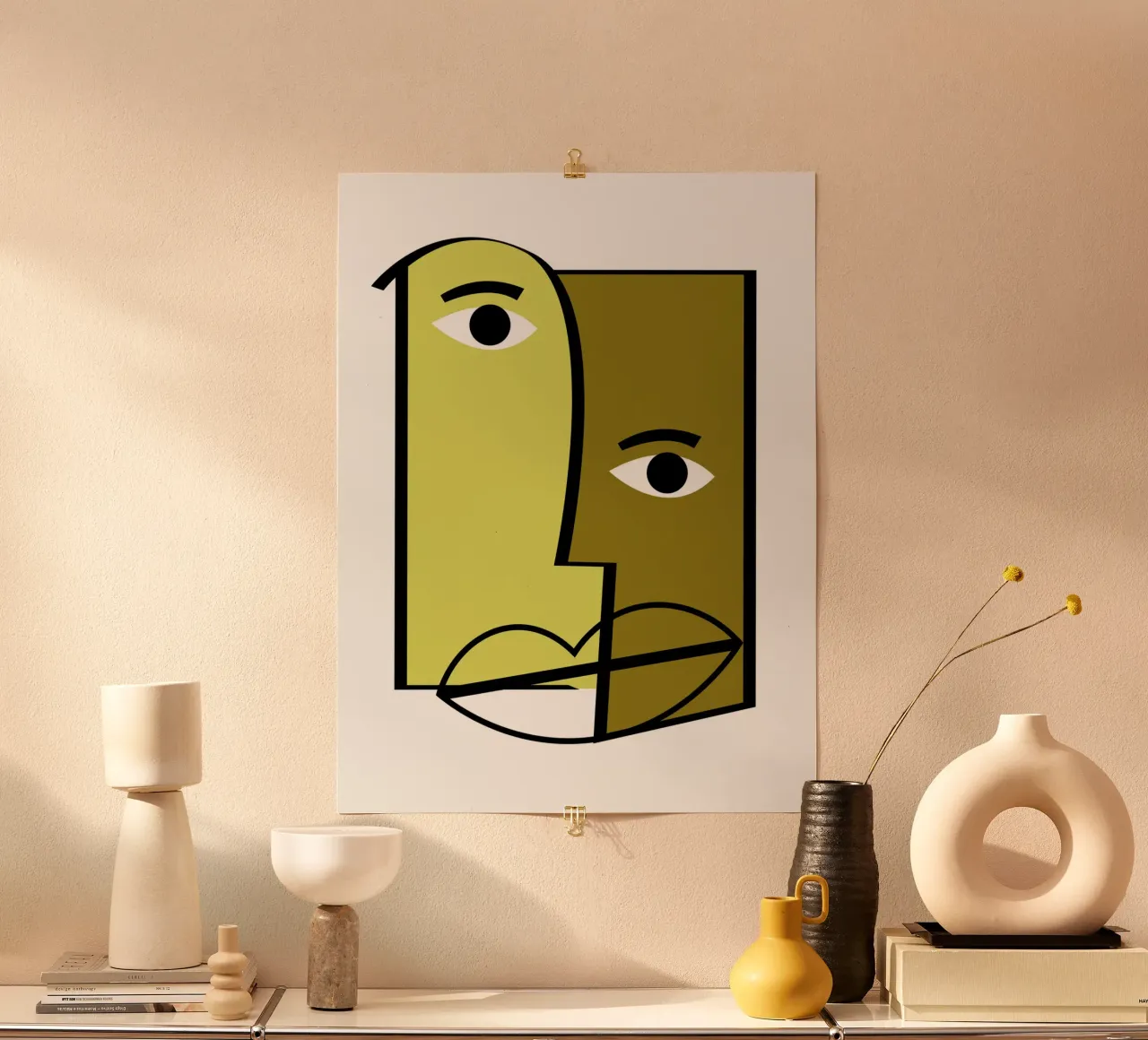 Abstract human faces poster da LisaArtes