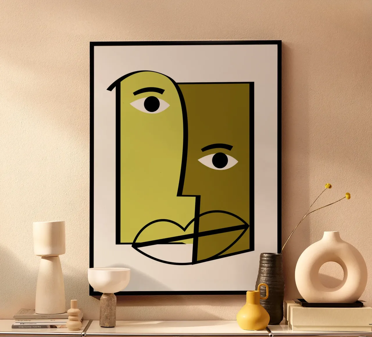 Abstract human faces poster da LisaArtes