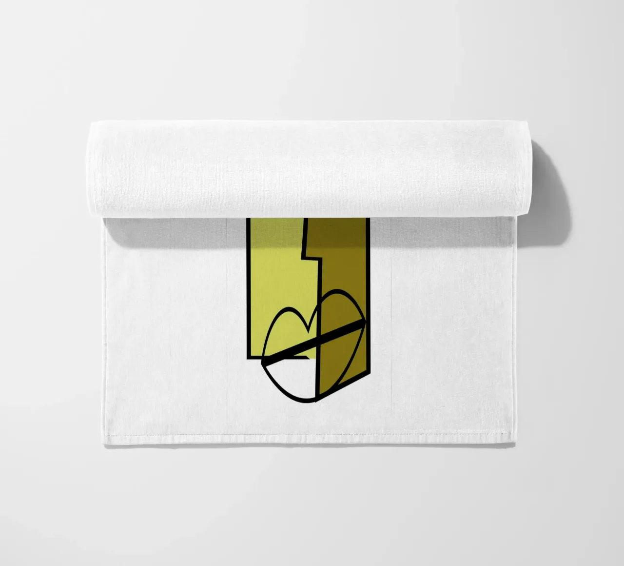 Abstract human faces beach towel by LisaArtes