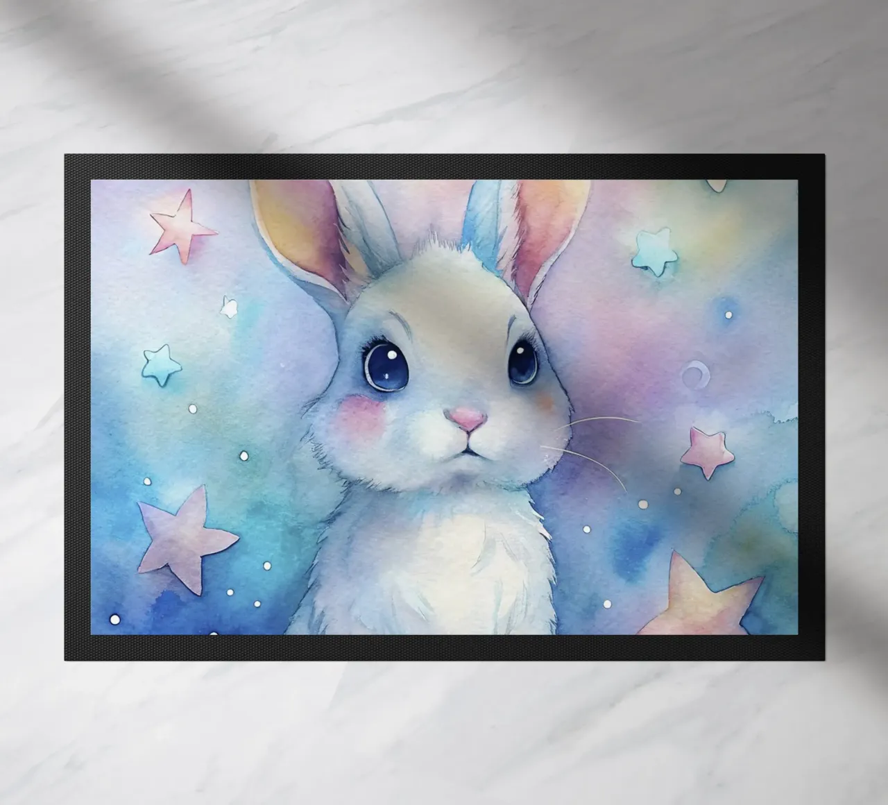 Coniglio ad acquerello zerbino da 🎁 ARTVI-SHOP