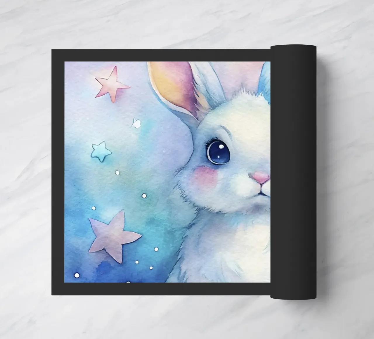 Coniglio ad acquerello zerbino da 🎁 ARTVI-SHOP