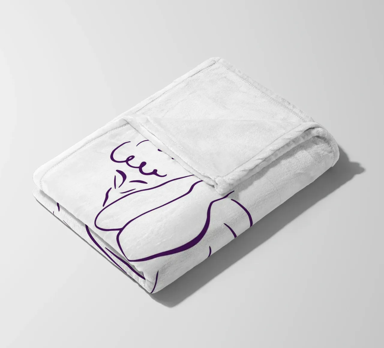Simple line and calm coperta in pile da LisaArtes