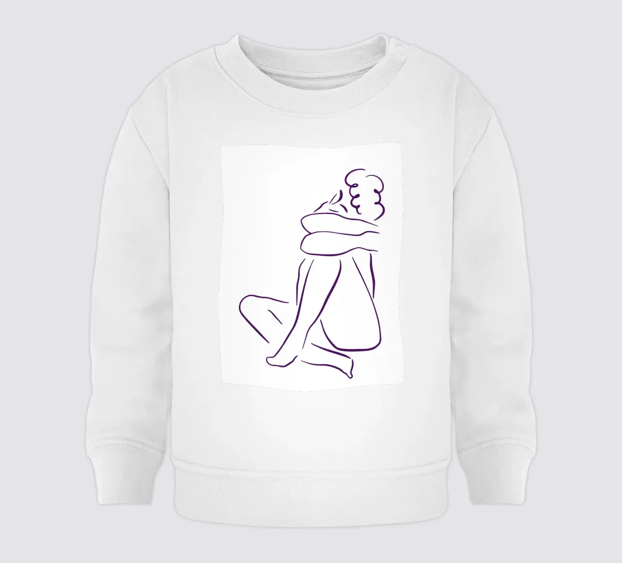 Simple line and calm baby sweatshirt van LisaArtes