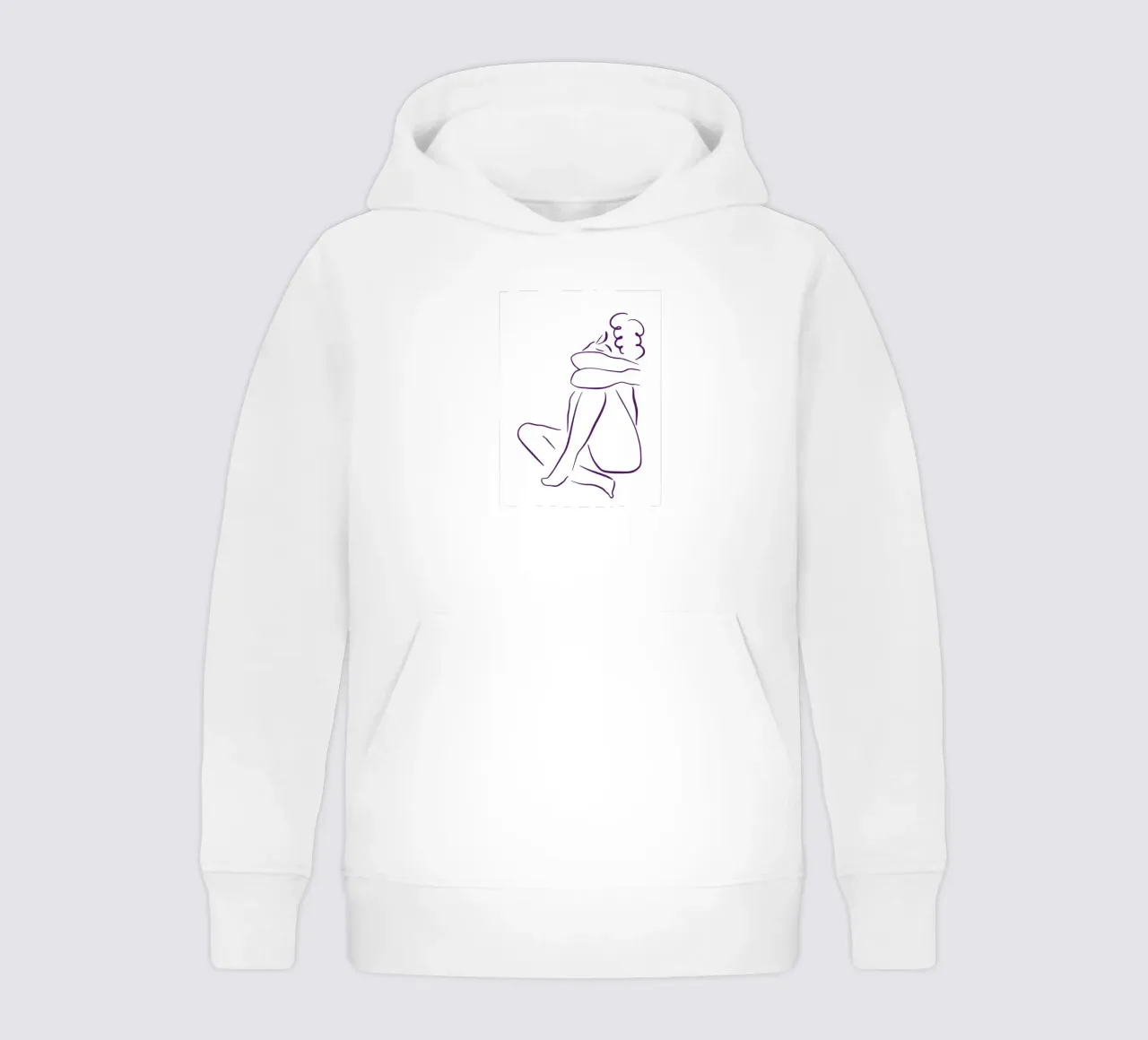 Simple line and calm felpa bambino con cappuccio da LisaArtes