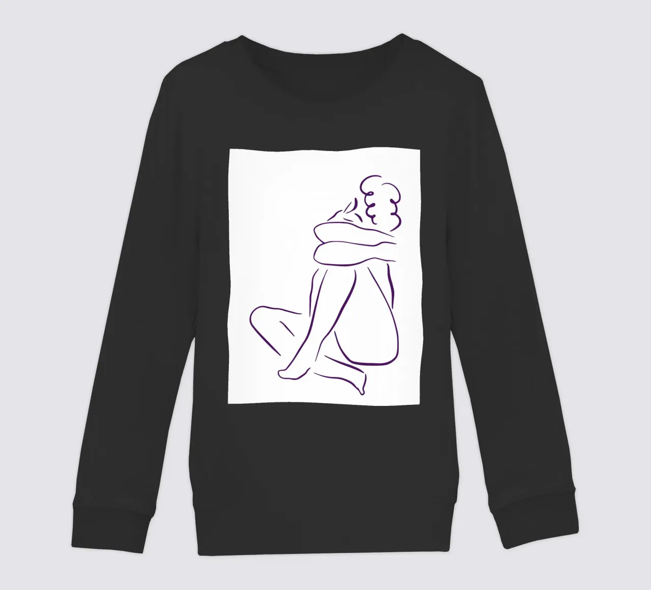 Simple line and calm felpa bambino da LisaArtes