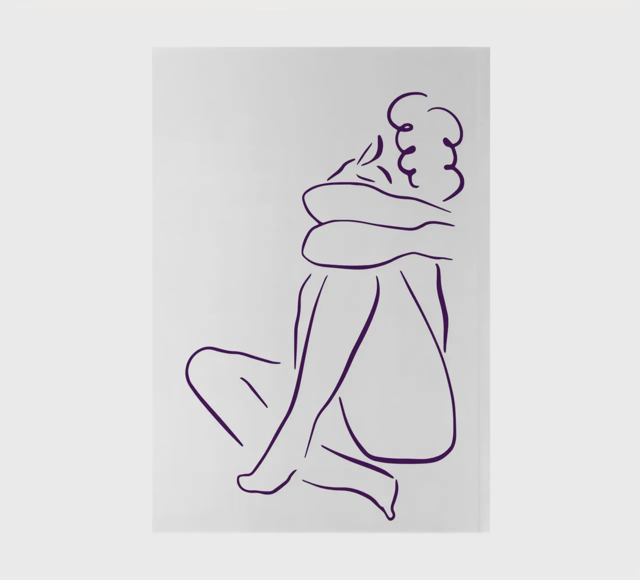 Simple line and calm notebook by LisaArtes