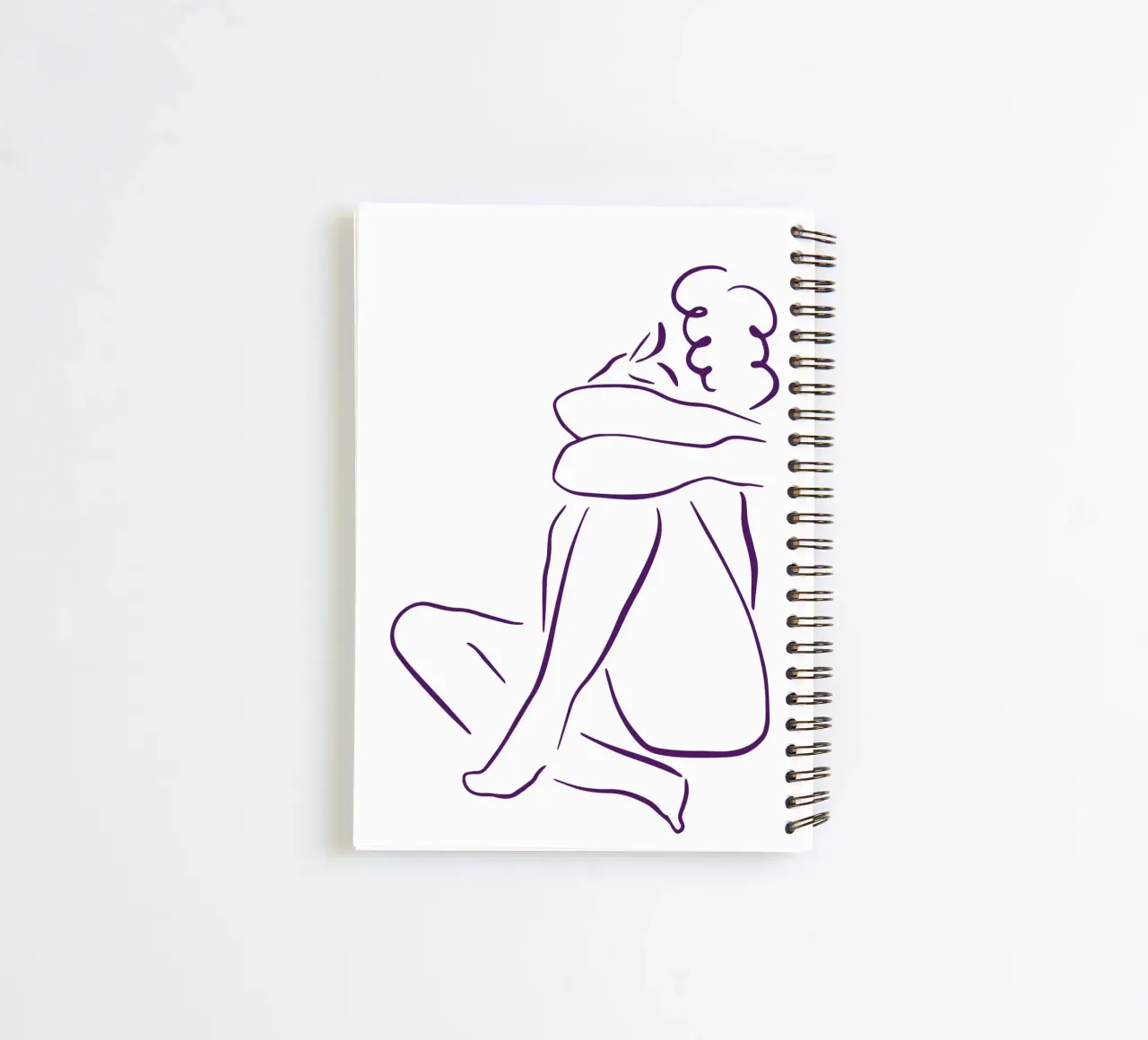 Simple line and calm spiral notebook by LisaArtes
