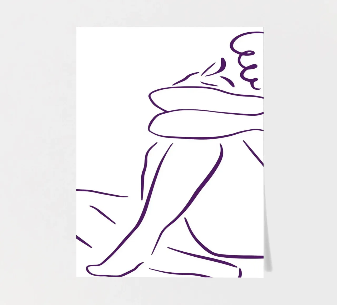 Simple line and calm foglio adesivo da LisaArtes