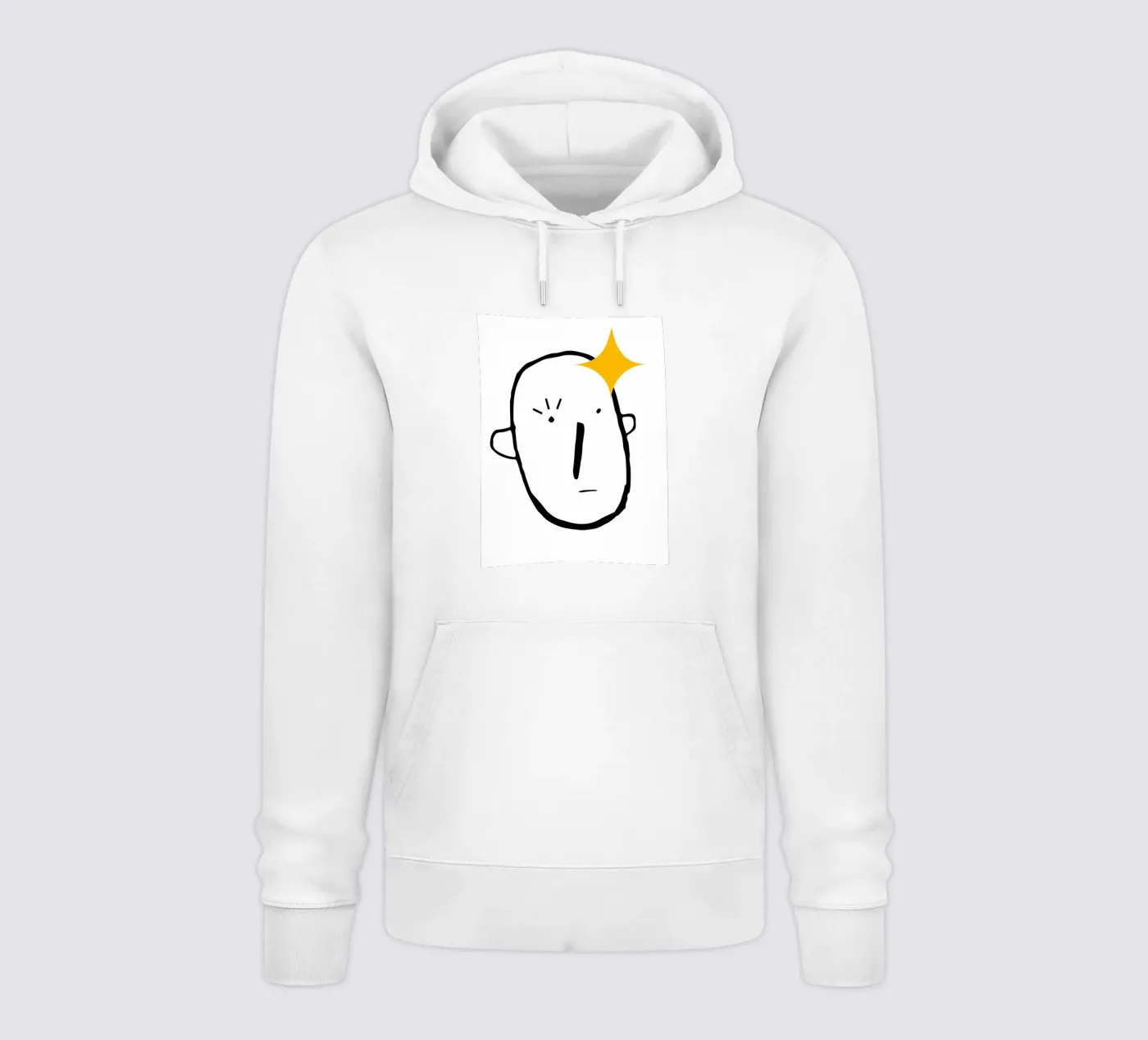 Simplistic face hoodie van LisaArtes