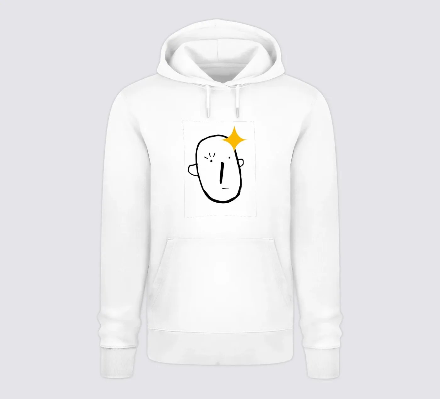 Simplistic face hoodie van LisaArtes