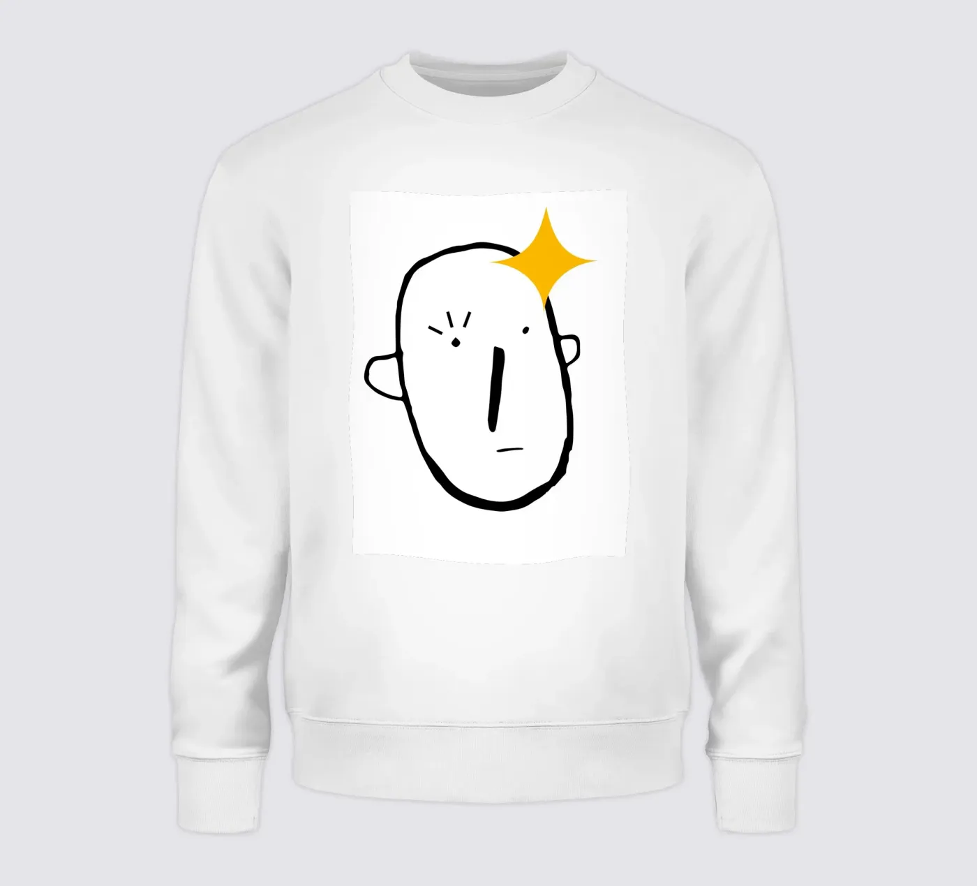 Simplistic face sweatshirt by LisaArtes