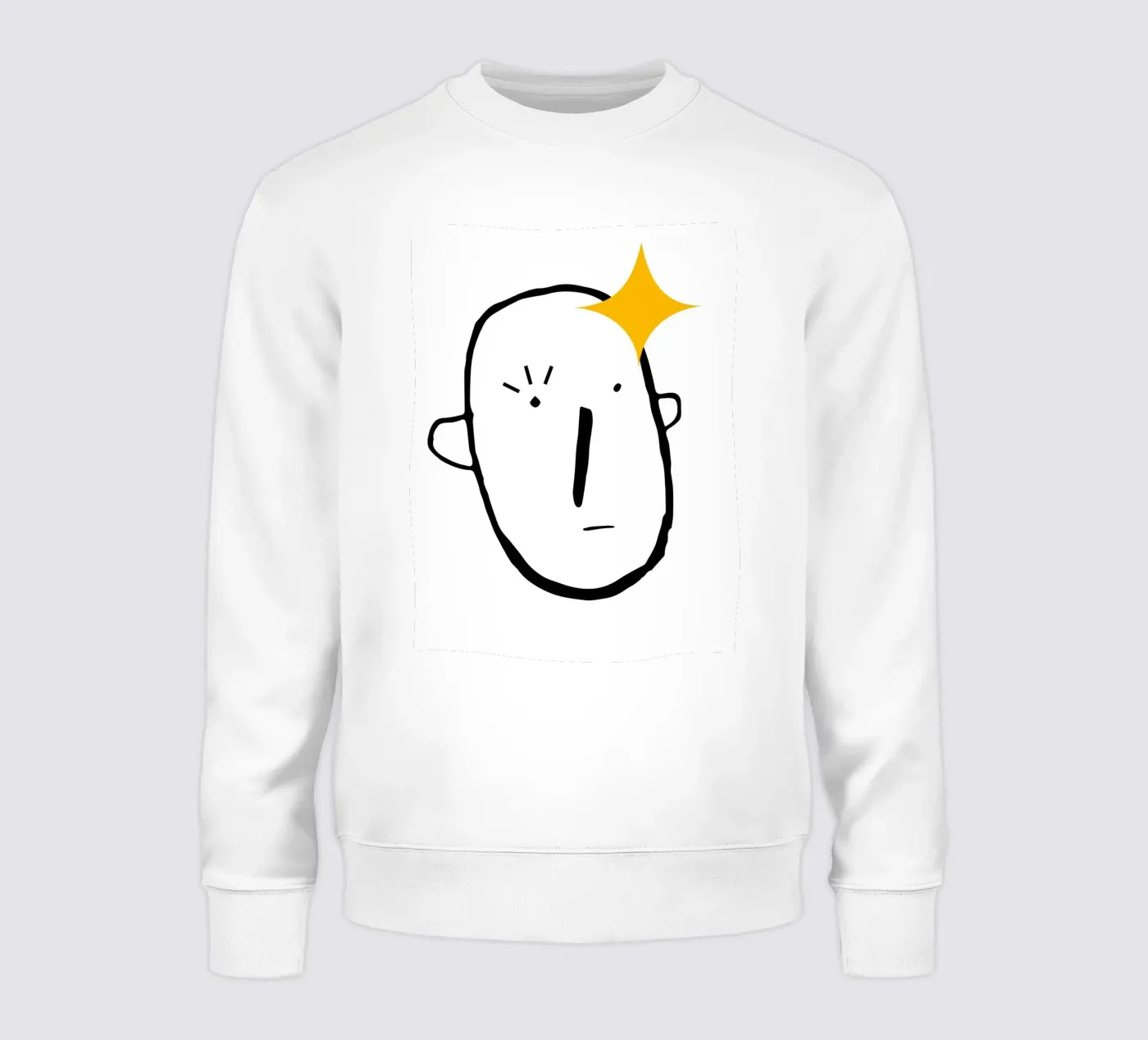 Simplistic face sweatshirt by LisaArtes