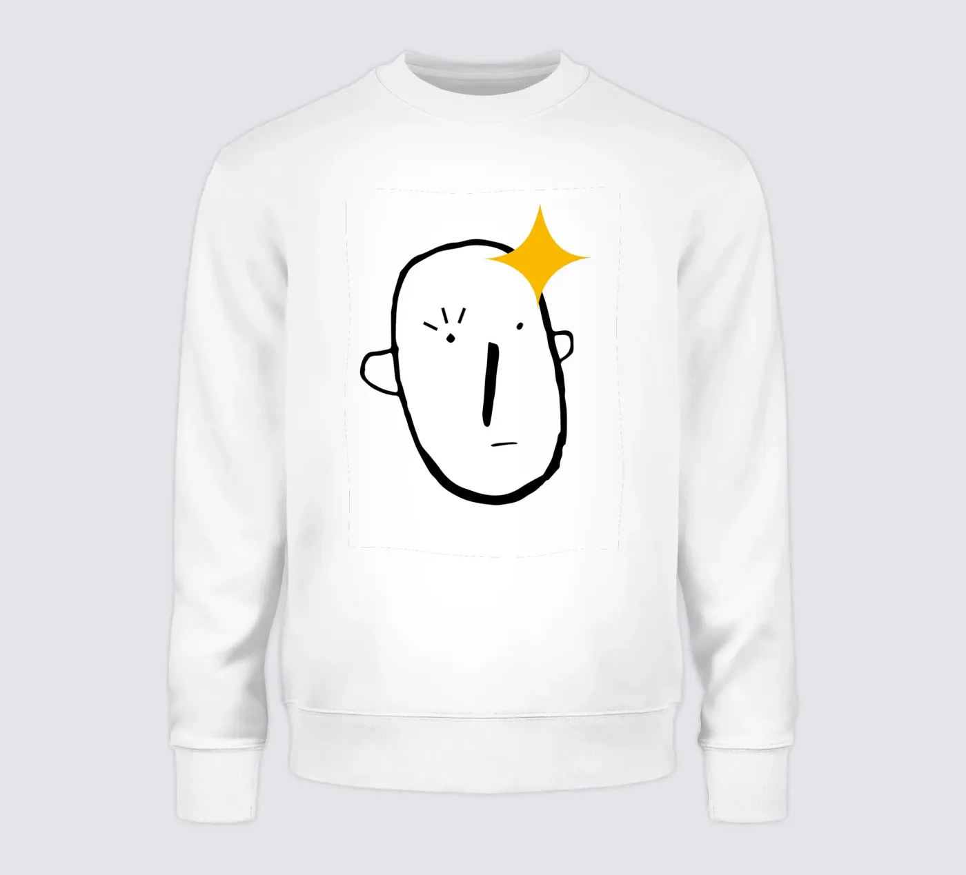 Simplistic face sweatshirt by LisaArtes