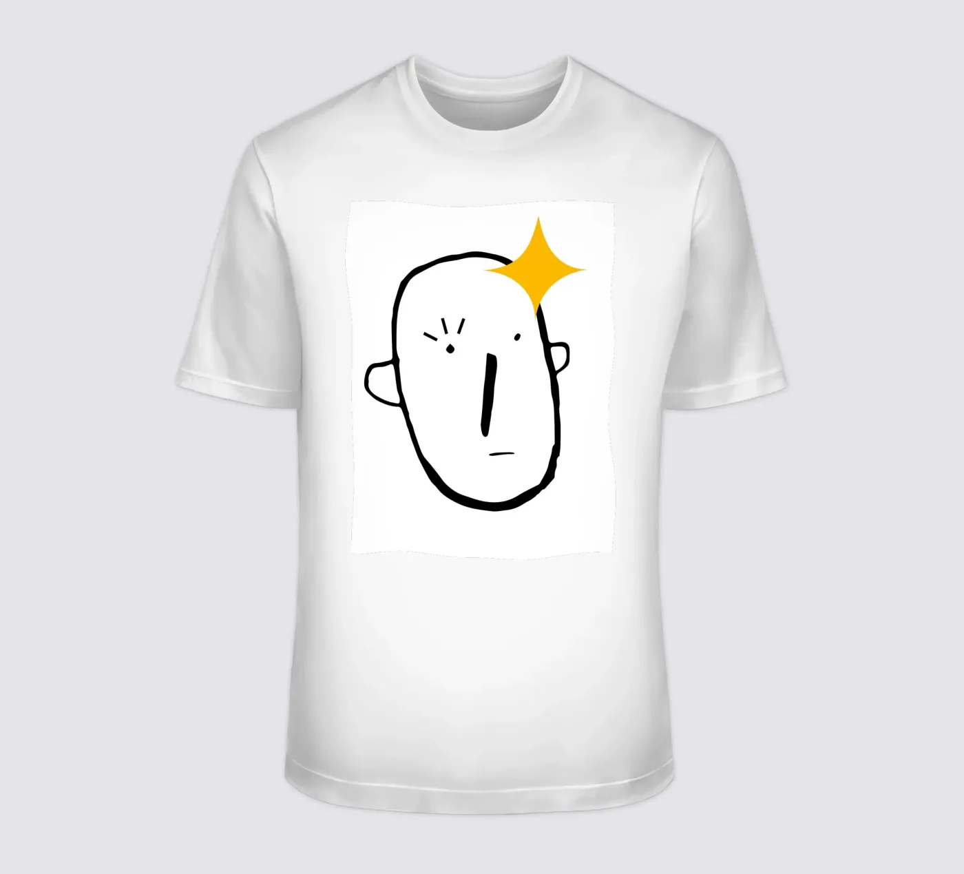 Simplistic face t-shirt van LisaArtes
