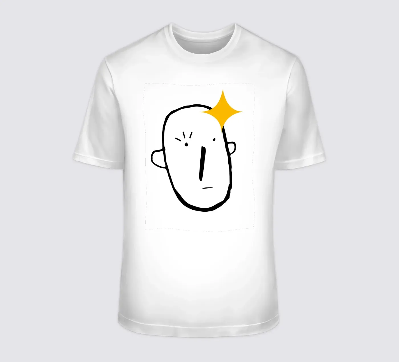 Simplistic face t-shirt da LisaArtes