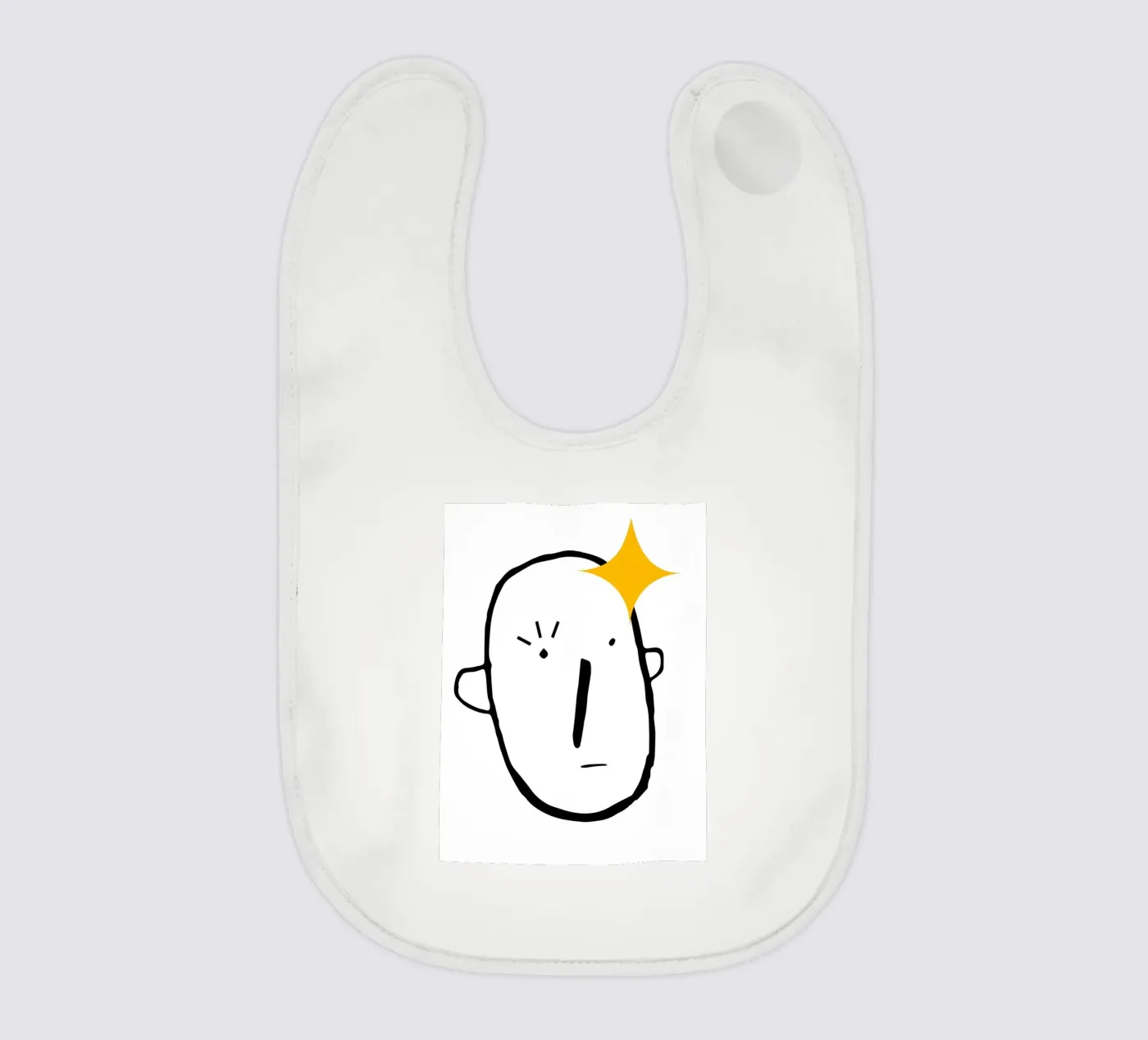 Simplistic face Babylätzchen von LisaArtes