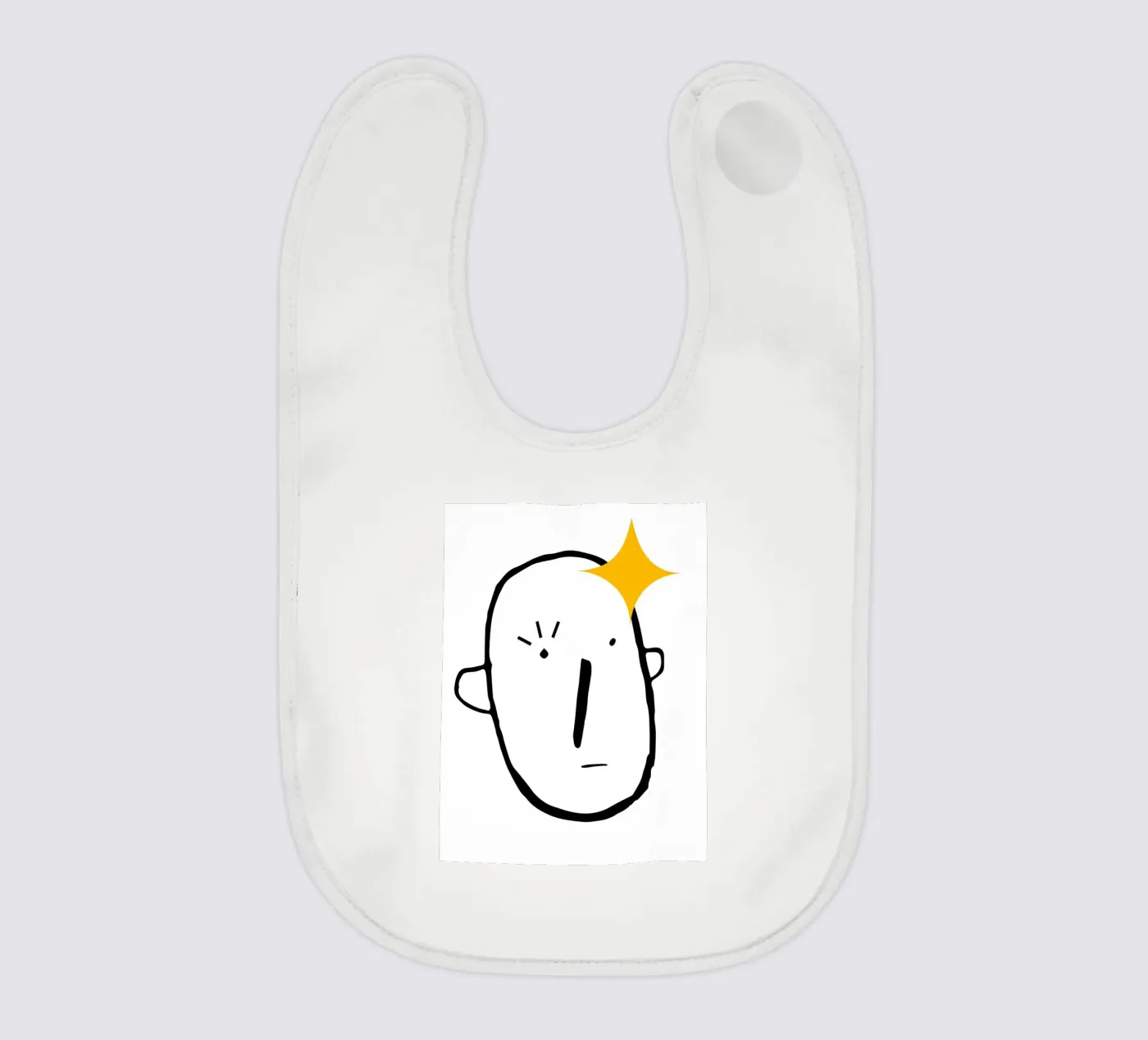 Simplistic face Babylätzchen von LisaArtes