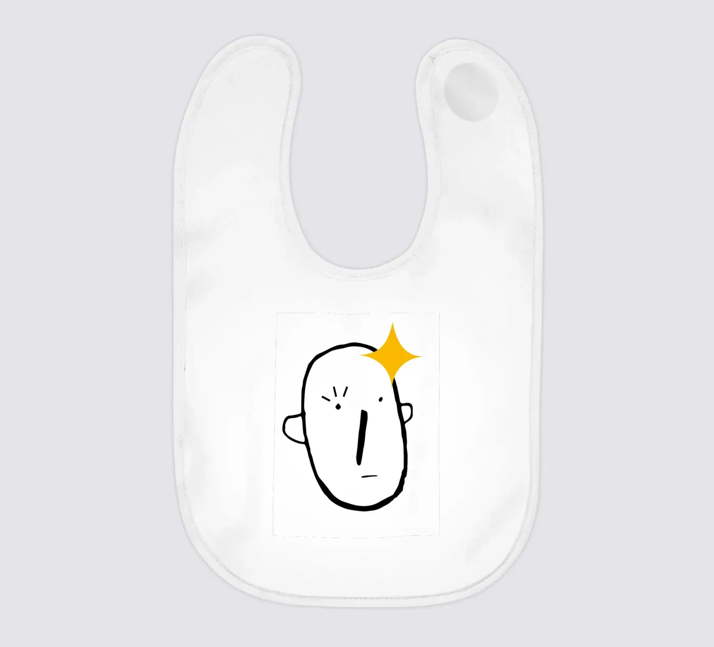Simplistic face Babylätzchen von LisaArtes