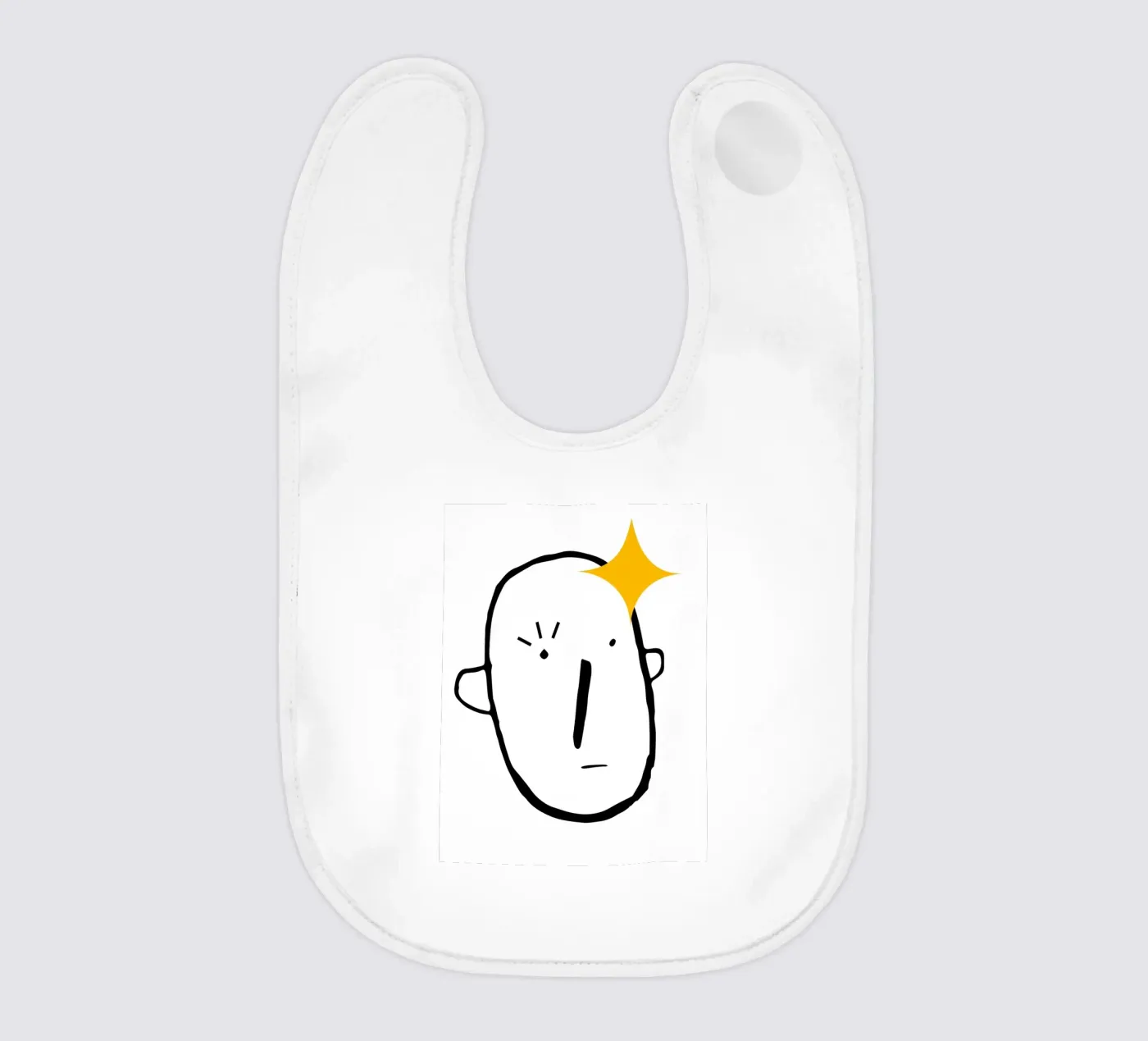 Simplistic face Babylätzchen von LisaArtes