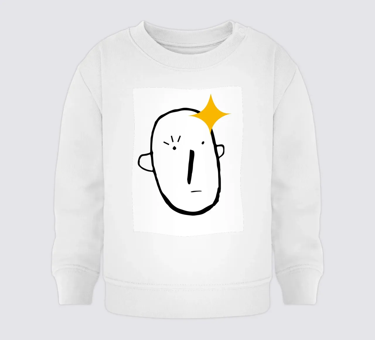 Simplistic face felpa neonato da LisaArtes