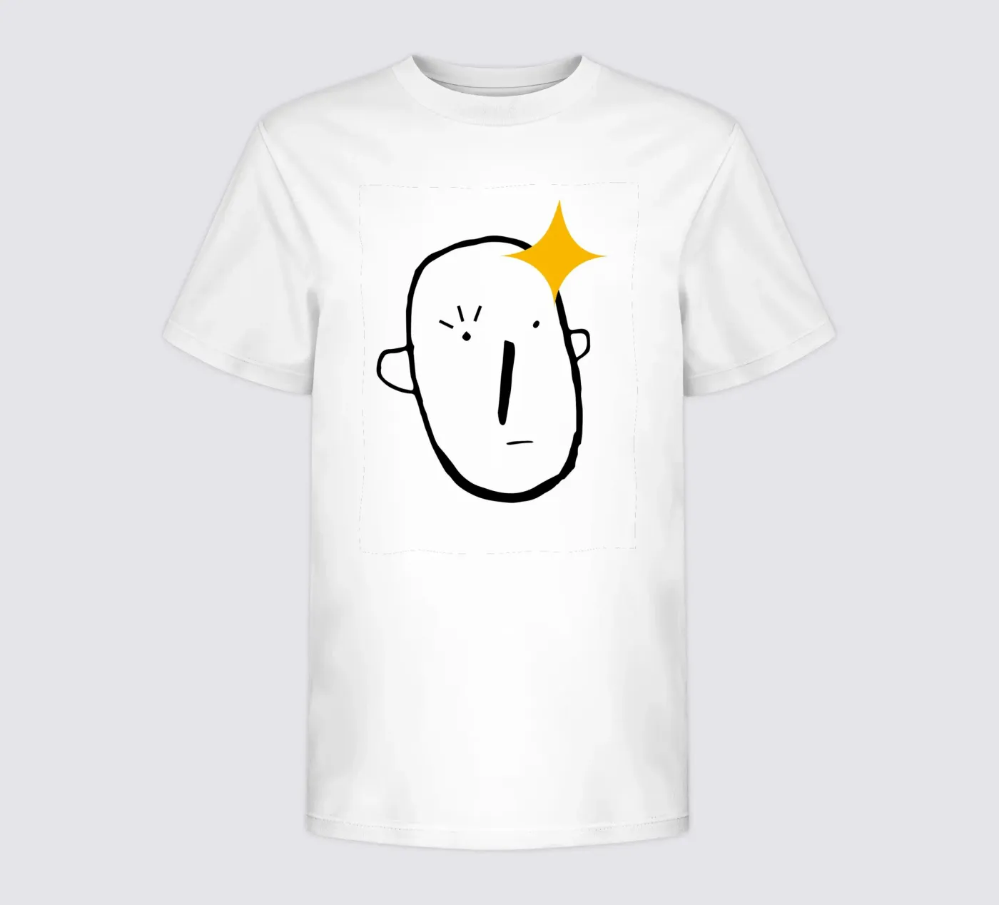 Simplistic face kids t-shirt by LisaArtes