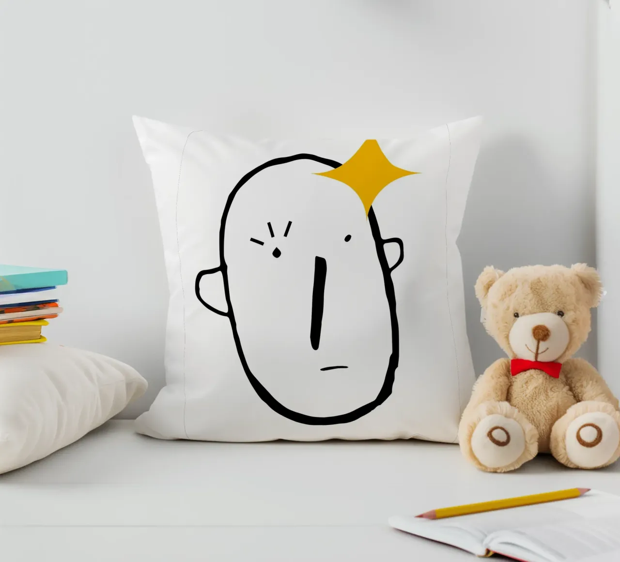 Simplistic face cuscino da LisaArtes