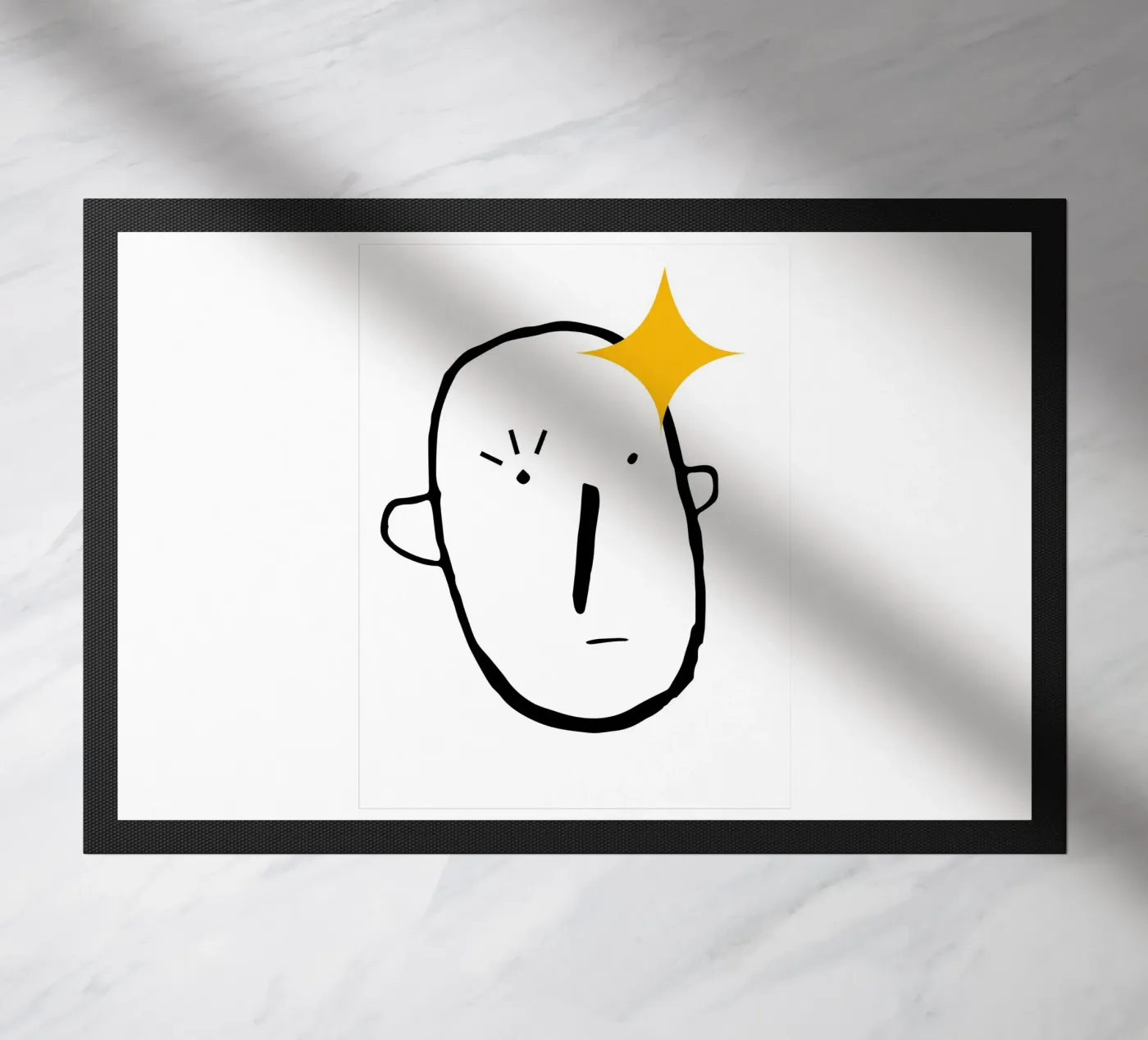 Simplistic face Fußmatte von LisaArtes