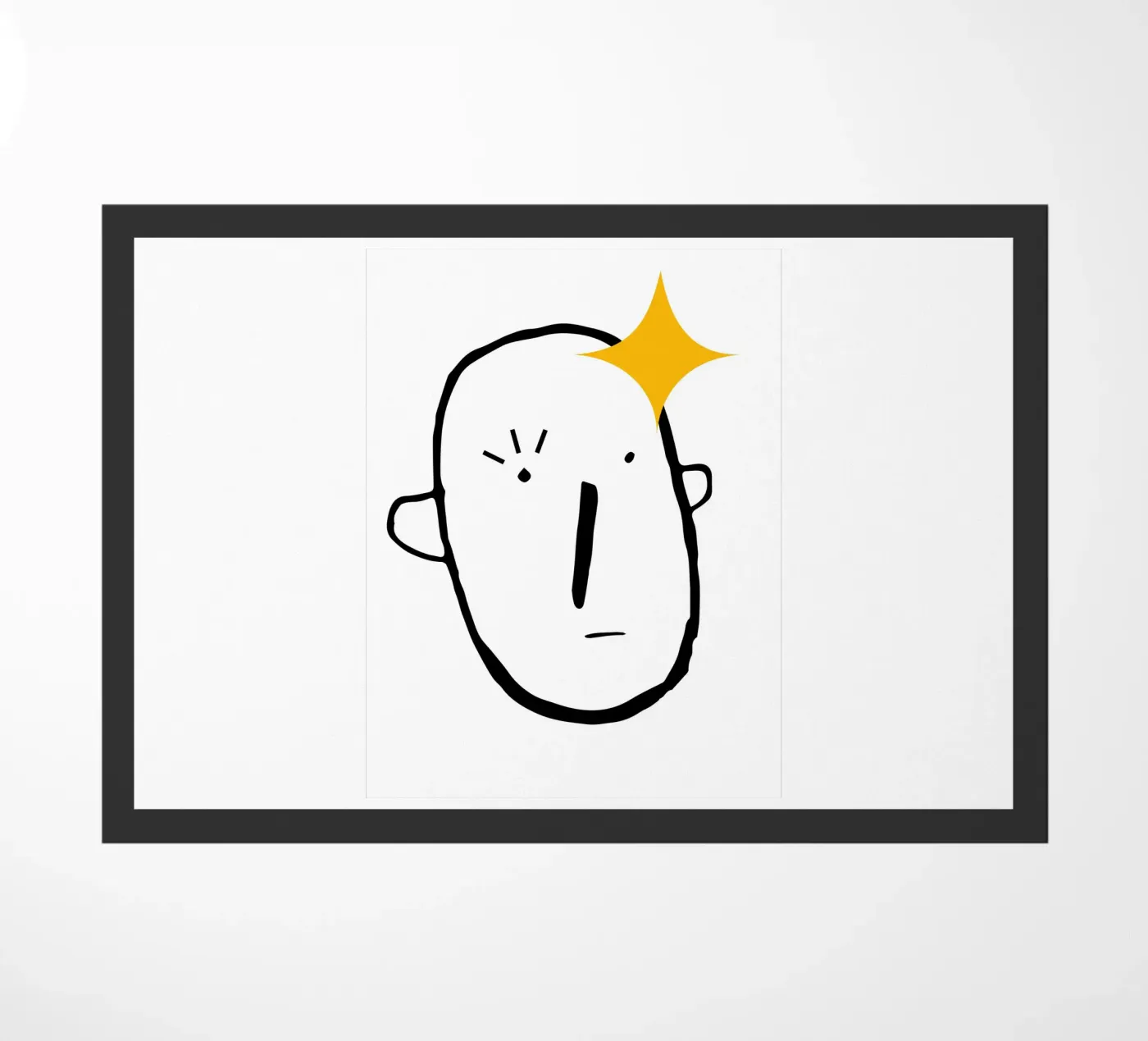 Simplistic face Fußmatte von LisaArtes