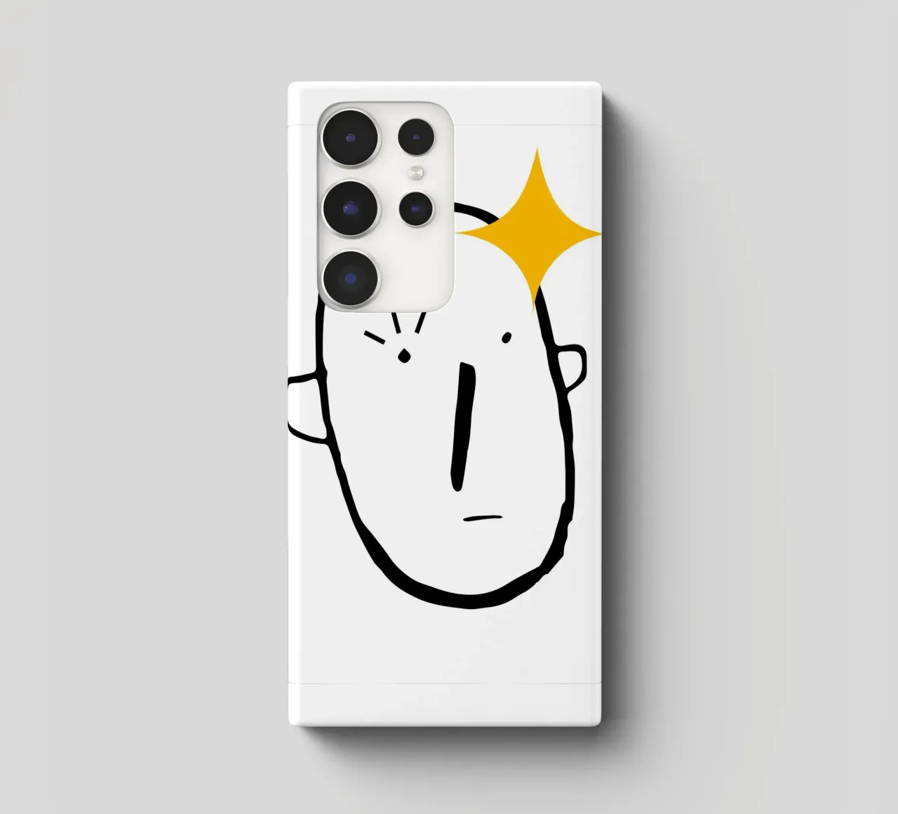 Simplistic face samsung hoesje van LisaArtes