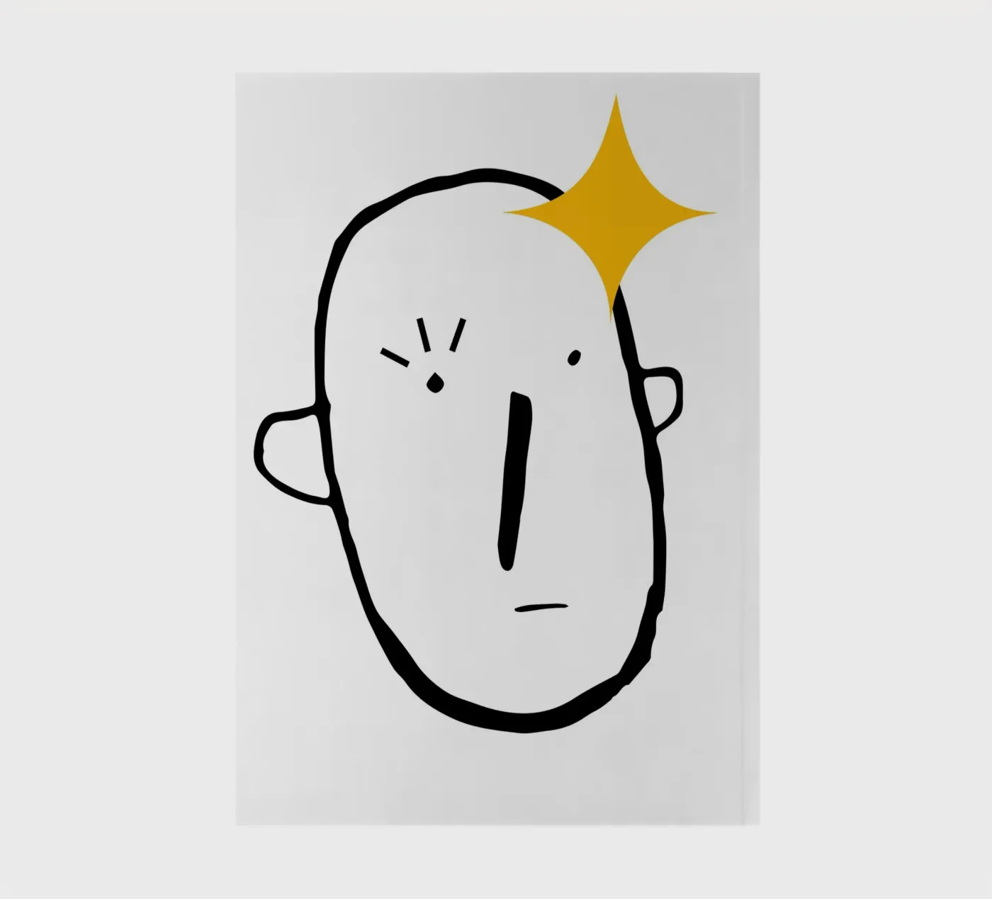 Simplistic face notebook by LisaArtes