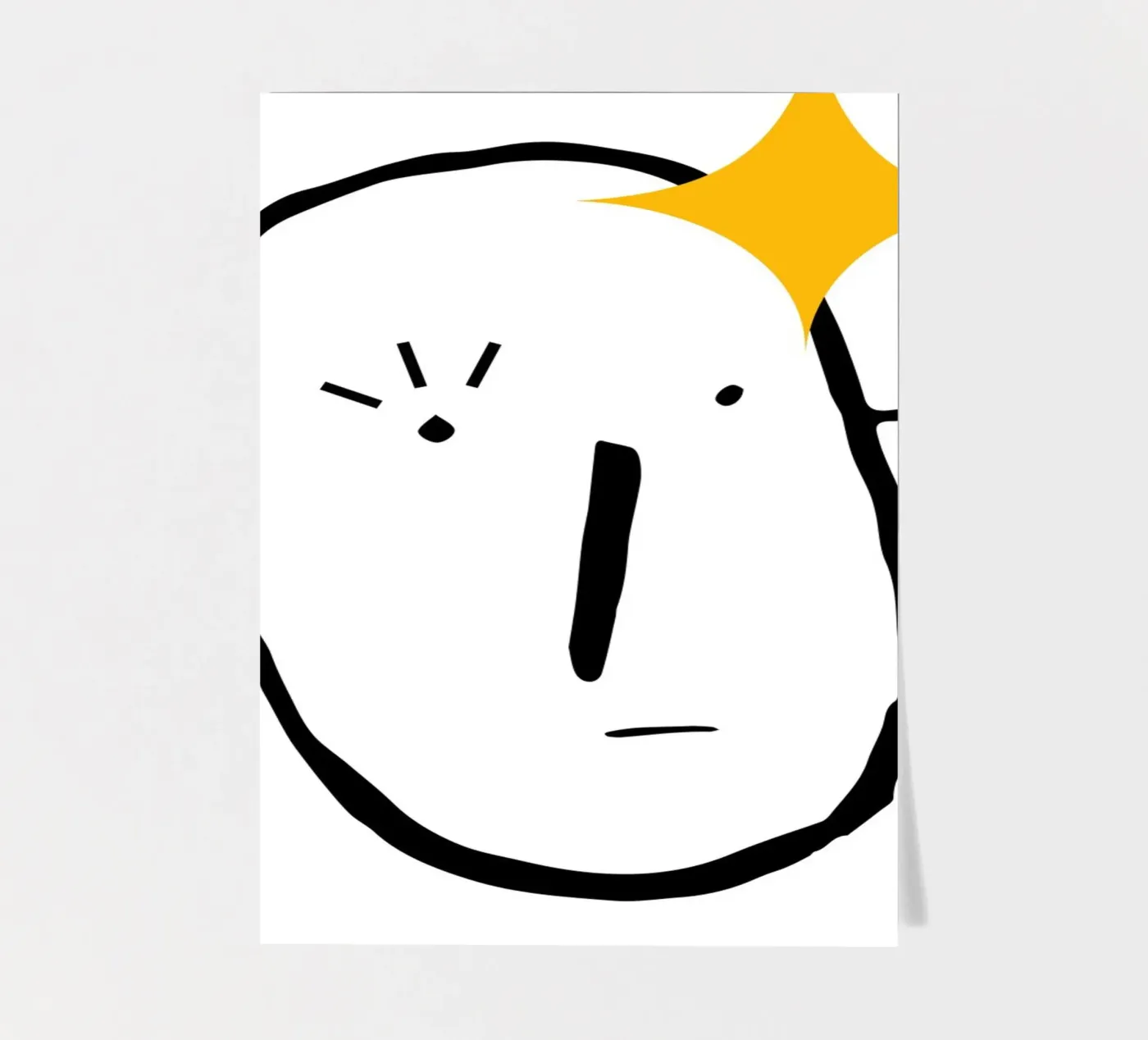 Simplistic face stickervel van LisaArtes