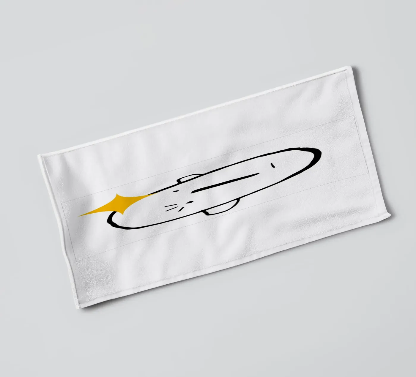 Simplistic face badhanddoek van LisaArtes