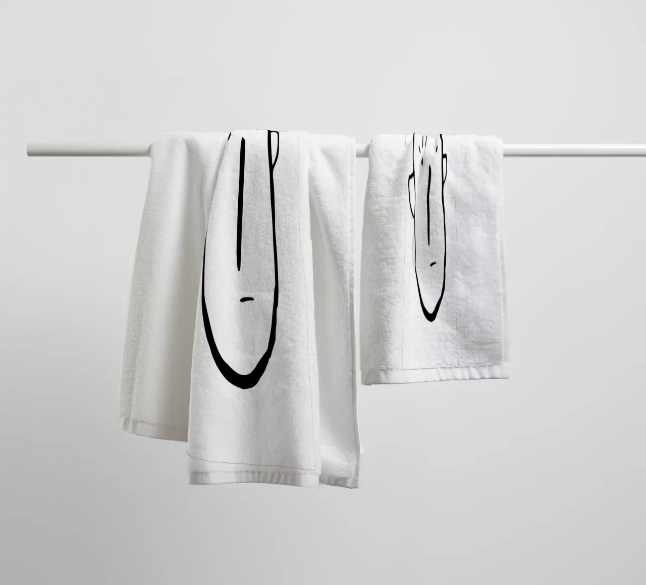 Simplistic face asciugamano da bagno da LisaArtes