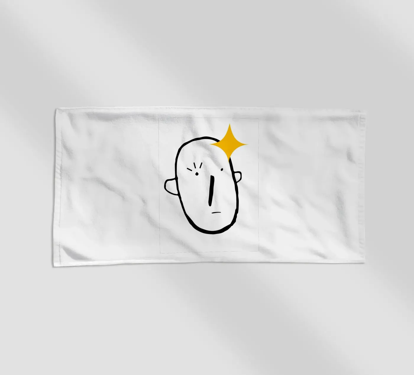 Simplistic face Strandtuch von LisaArtes